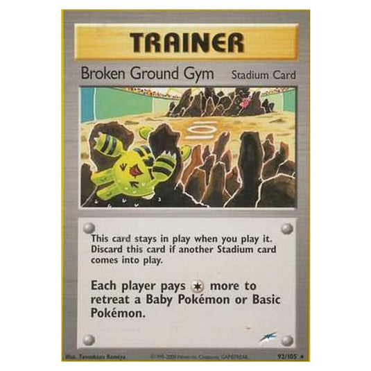 Pokemon - Neo Destiny - Broken Ground Gym - 092/105