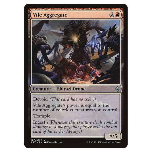 Magic The Gathering - Battle For Zendikar - Vile Aggregate - 137/274 (Foil)