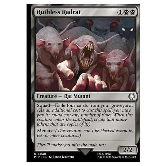 Magic The Gathering - Universes Beyond - Fallout - Ruthless Radrat - 0048