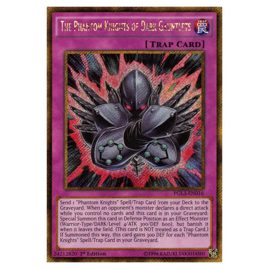 Yu-Gi-Oh! - Premium Gold - Infinite Gold - The Phantom Knights of Dark Gauntlets (Gold Secret Rare) PGL3-EN016