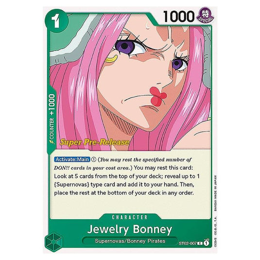 One Piece - ST-02: Starter Deck - Worst Generation - Super Pre-Release - Jewelry Bonney - ST02-007p
