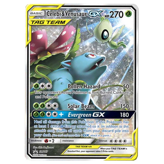 Pokemon - Sun & Moon - SM Black Star Promos - Celebi & Venusaur GX - SM167