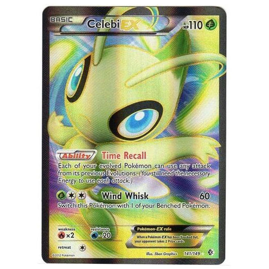 Pokemon - Black & White - Boundaries Crossed - Celebi EX Full-Art 141/149