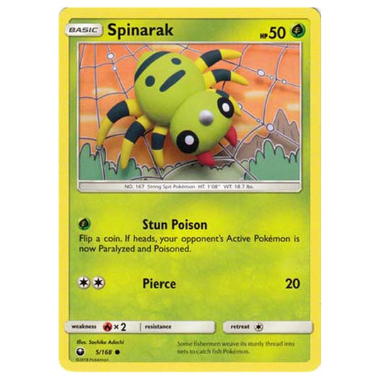 Pokemon - Sun & Moon - Celestial Storm - Spinarak - 5/168