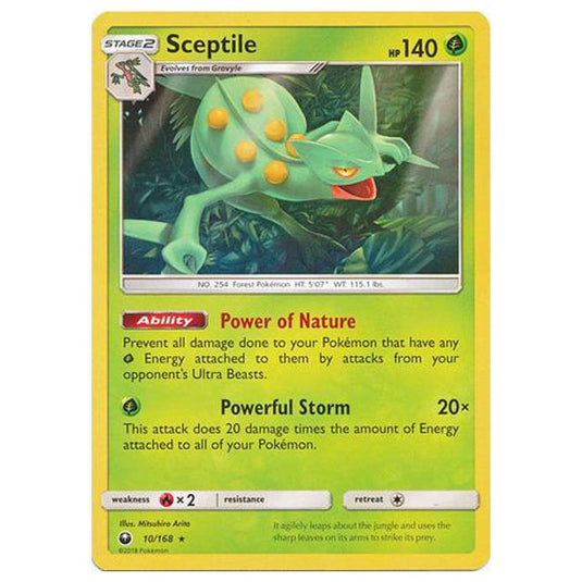 Pokemon - Sun & Moon - Celestial Storm - Sceptile - 10/168