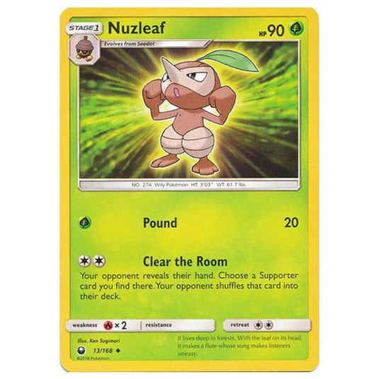 Pokemon - Sun & Moon - Celestial Storm - Nuzleaf - 13/168