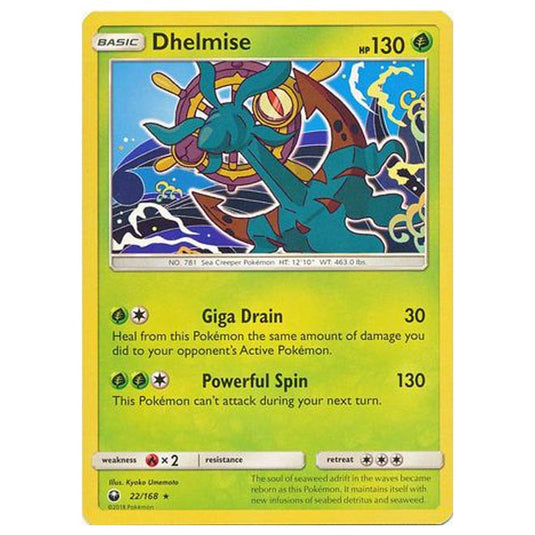 Pokemon - Sun & Moon - Celestial Storm - Dhelmise - 22/168 Pokemon - Sun & Moon - Celestial Storm - Dhelmise - 22/168