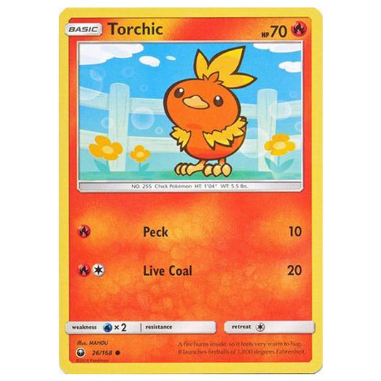 Pokemon - Sun & Moon - Celestial Storm - Torchic - 26/168