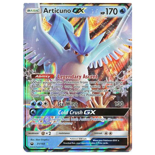 Pokemon - Sun & Moon - Celestial Storm - Articuno-GX - 31/168