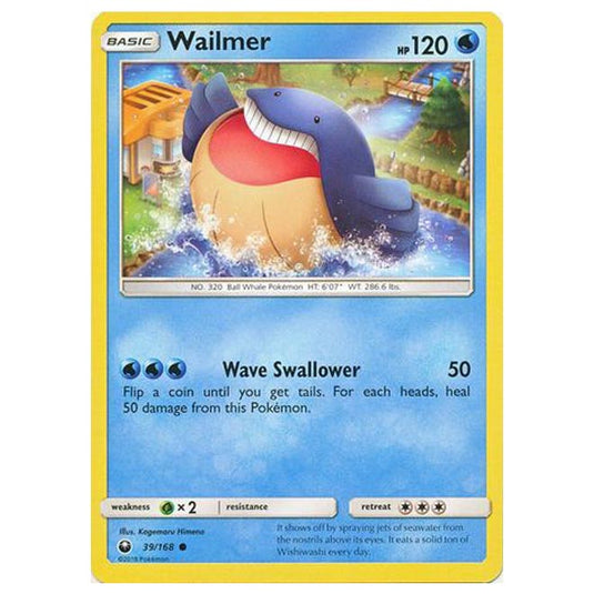 Pokemon - Sun & Moon - Celestial Storm - Wailmer - 39/168