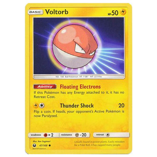 Pokemon - Sun & Moon - Celestial Storm - Voltorb - 47/168