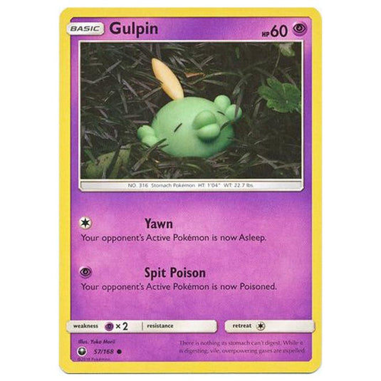 Pokemon - Sun & Moon - Celestial Storm - Gulpin - 57/168