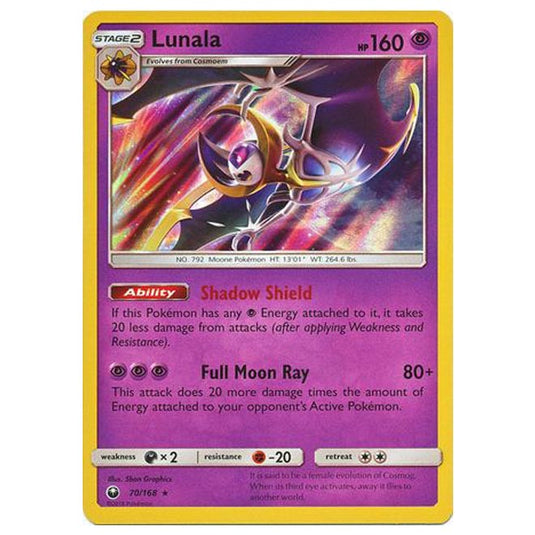 Pokemon - Sun & Moon - Celestial Storm - Lunala - 70/168 Pokemon - Sun & Moon - Celestial Storm - Lunala - 70/168