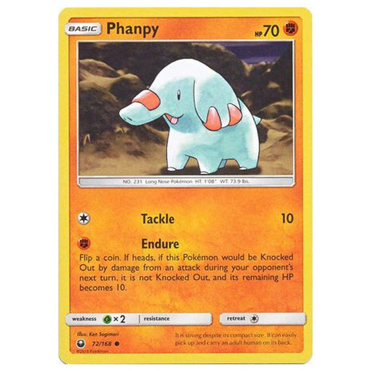 Pokemon - Sun & Moon - Celestial Storm - Phanpy - 72/168