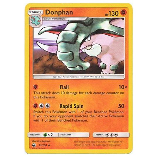 Pokemon - Sun & Moon - Celestial Storm - Donphan - 73/168