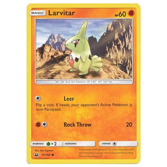 Pokemon - Sun & Moon - Celestial Storm - Larvitar - 74/168