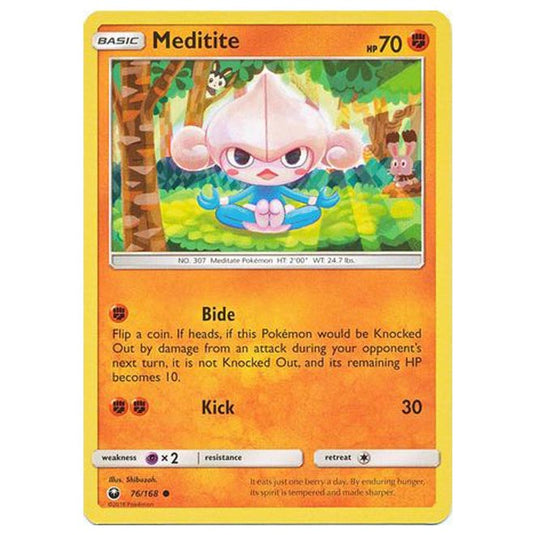 Pokemon - Sun & Moon - Celestial Storm - Meditite - 76/168