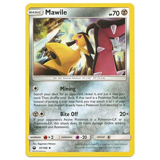 Pokemon - Sun & Moon - Celestial Storm - Mawile - 91/168