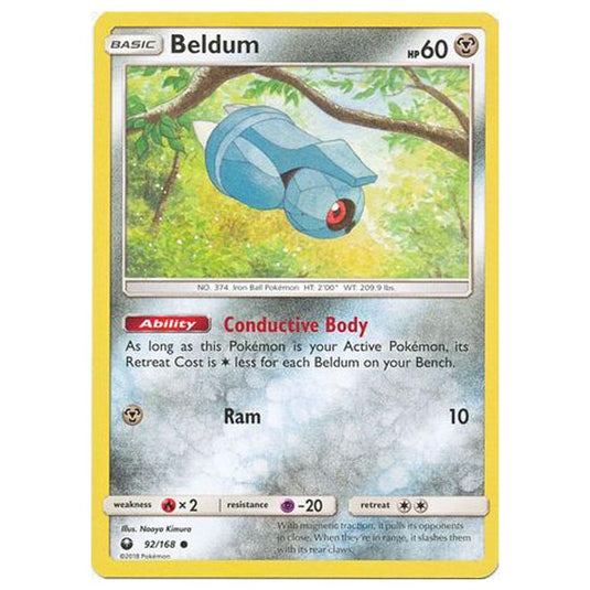 Pokemon - Sun & Moon - Celestial Storm - Beldum - 92/168