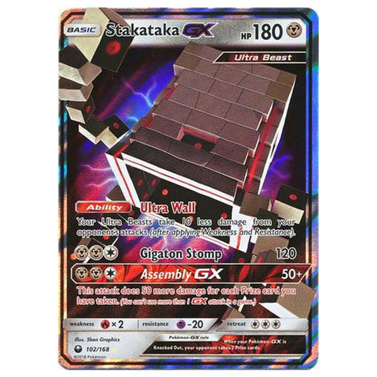 Pokemon - Sun & Moon - Celestial Storm - Stakataka-GX - 102/168