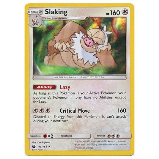 Pokemon - Sun & Moon - Celestial Storm - Slaking - 115/168