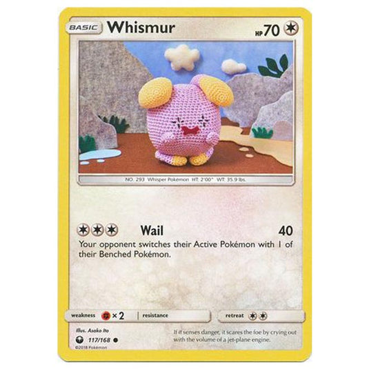 Pokemon - Sun & Moon - Celestial Storm - Whismur - 117/168