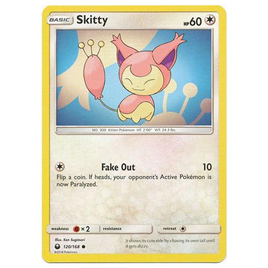 Pokemon - Sun & Moon - Celestial Storm - Skitty - 120/168