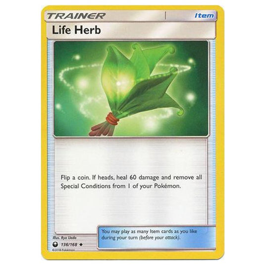 Pokemon - Sun & Moon - Celestial Storm - Life Herb - 136/168