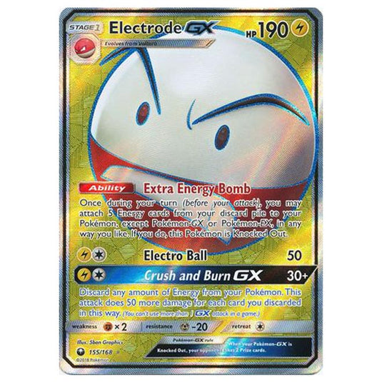 Pokemon - Sun & Moon - Celestial Storm - Electrode-GX (Full Art) - 155/168