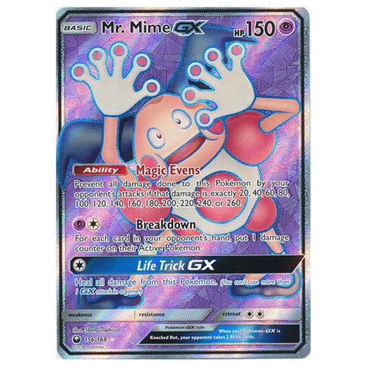 Pokemon - Sun & Moon - Celestial Storm - Mr. Mime-GX (Full Art) - 156/168