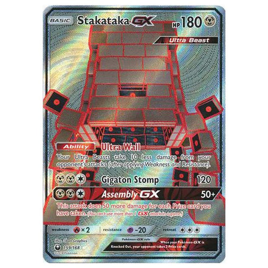 Pokemon - Sun & Moon - Celestial Storm - Stakataka-GX (Full Art) - 159/168