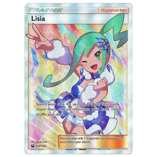 Pokemon - Sun & Moon - Celestial Storm - Lisia - (Full Art) - 164/168