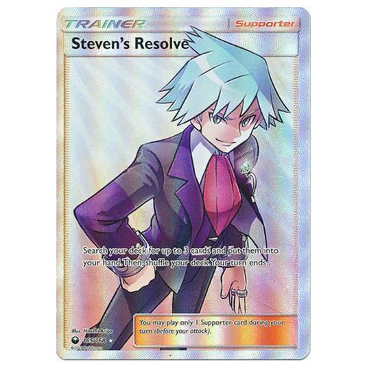 Pokemon - Sun & Moon - Celestial Storm - Steven's Resolve - (Full Art) - 165/168