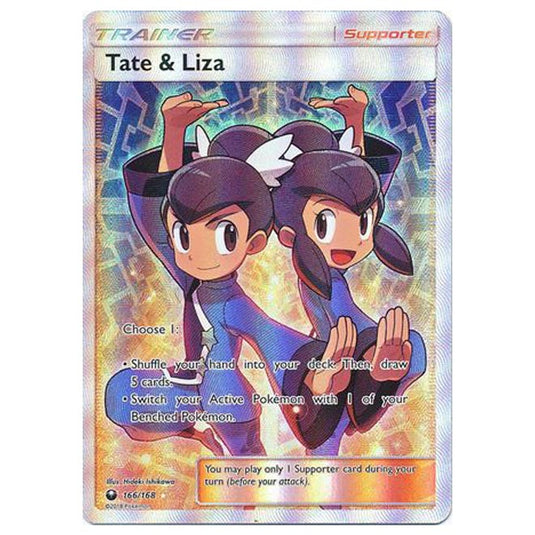 Pokemon - Sun & Moon - Celestial Storm - Tate & Liza - (Full Art) - 166/168