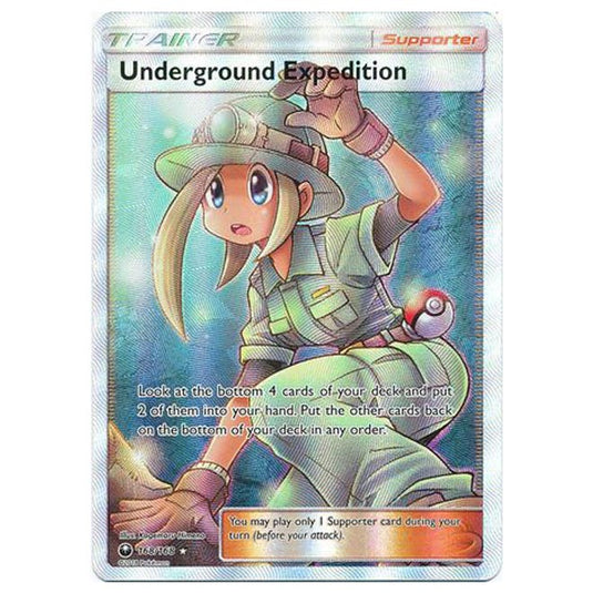 Pokemon - Sun & Moon - Celestial Storm - Underground Expedition - (Full Art) - 168/168