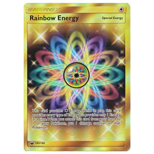 Pokemon - Sun & Moon - Celestial Storm - Rainbow Energy (Secret Rare) - 183/168