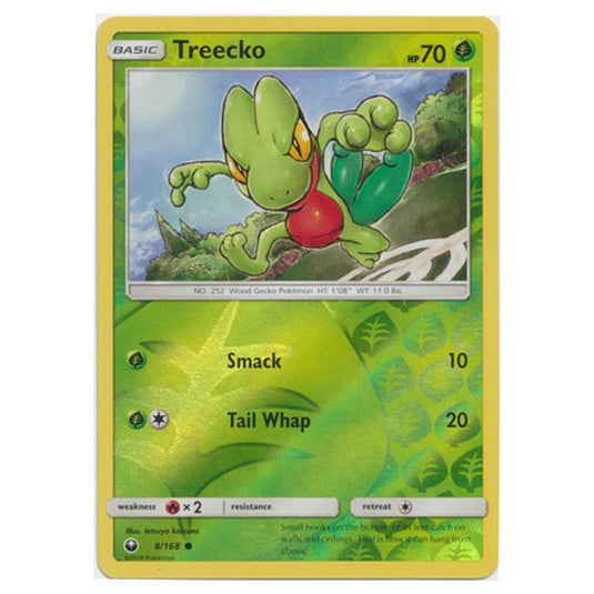 Pokemon - Sun & Moon - Celestial Storm - Treecko (Reverse Holo) - 8/168