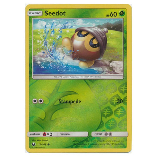 Pokemon - Sun & Moon - Celestial Storm - Seedot (Reverse Holo) - 12/168