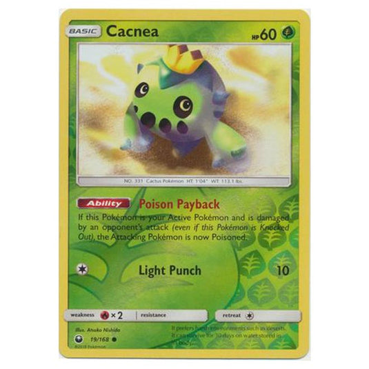 Pokemon - Sun & Moon - Celestial Storm - Cacnea (Reverse Holo) - 19/168