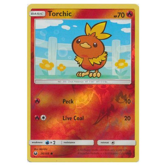 Pokemon - Sun & Moon - Celestial Storm - Torchic (Reverse Holo) - 26/168