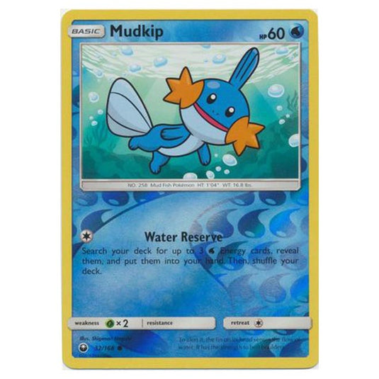 Pokemon - Sun & Moon - Celestial Storm - Mudkip (Reverse Holo) - 32/168