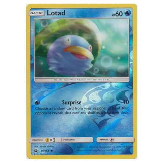 Pokemon - Sun & Moon - Celestial Storm - Lotad (Reverse Holo) - 36/168