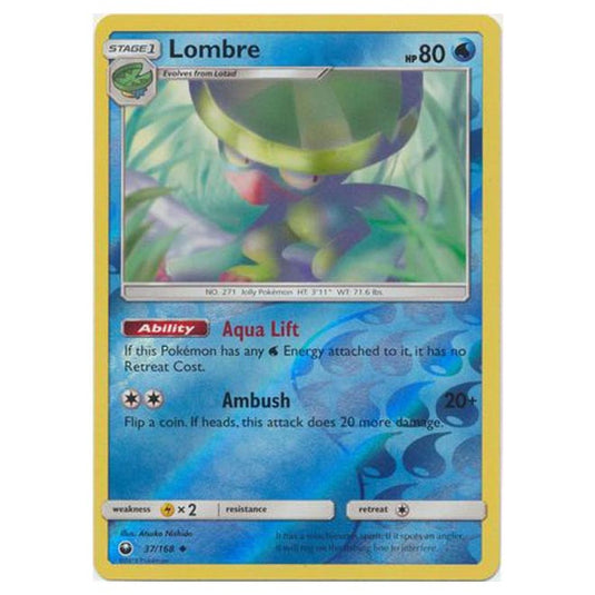 Pokemon - Sun & Moon - Celestial Storm - Lombre (Reverse Holo) - 37/168