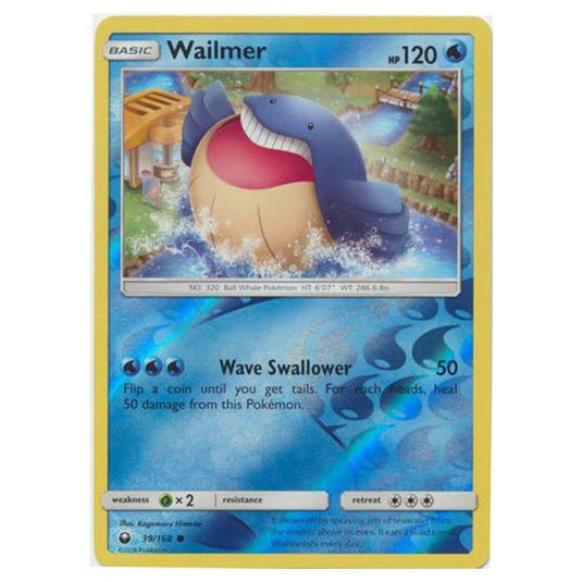 Pokemon - Sun & Moon - Celestial Storm - Wailmer (Reverse Holo) - 39/168