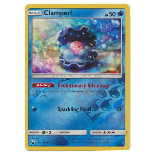 Pokemon - Sun & Moon - Celestial Storm - Clamperl (Reverse Holo) - 41/168