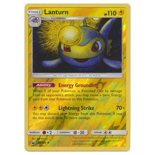 Pokemon - Sun & Moon - Celestial Storm - Lanturn (Reverse Holo) - 50/168