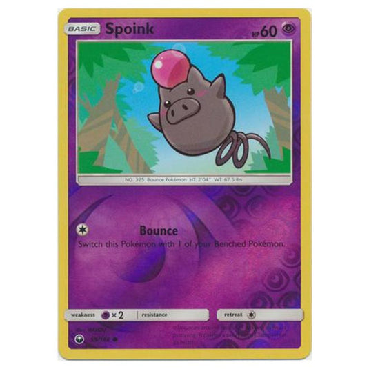 Pokemon - Sun & Moon - Celestial Storm - Spoink (Reverse Holo) - 59/168