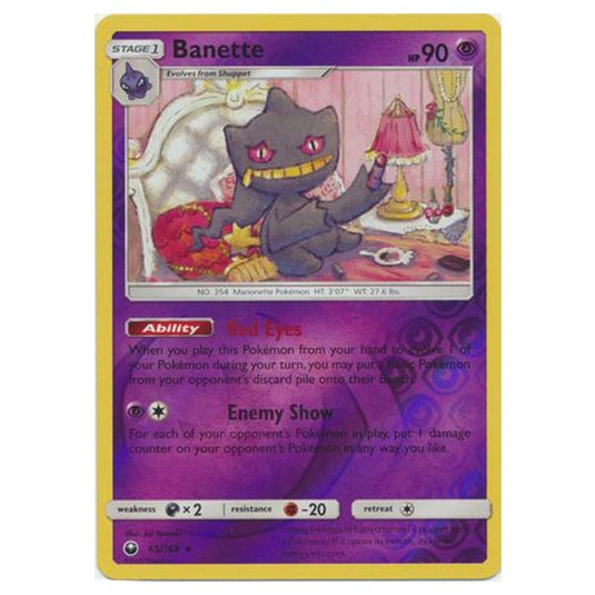 Pokemon - Sun & Moon - Celestial Storm - Banette (Reverse Holo) - 65/168