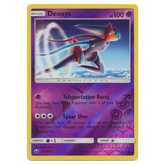 Pokemon - Sun & Moon - Celestial Storm - Deoxys (Reverse Holo) - 69/168