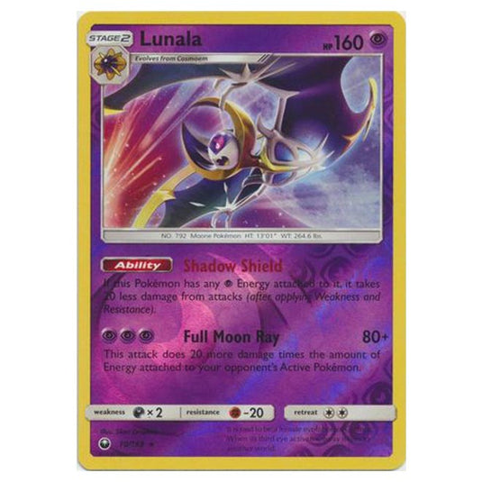 Pokemon - Sun & Moon - Celestial Storm - Lunala (Reverse Holo) - 70/168